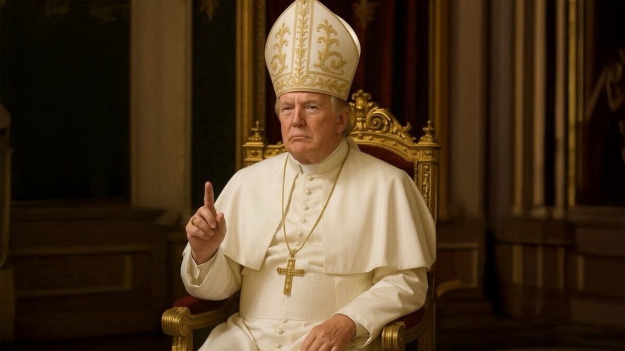 ‘Papa olmak isterdim’ diyen Trump’ın vefat eden Katolik Lideri Francis’i taklit eden paylaşımı gündem oldu