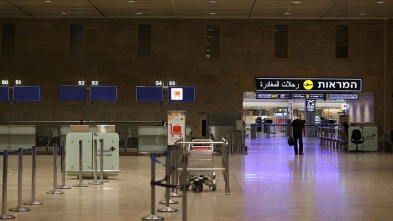 İsrail’deki Ben Gurion Havalimanı uçuşlara kapatıldı